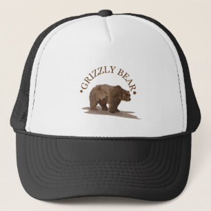 grizzly bear trucker hat