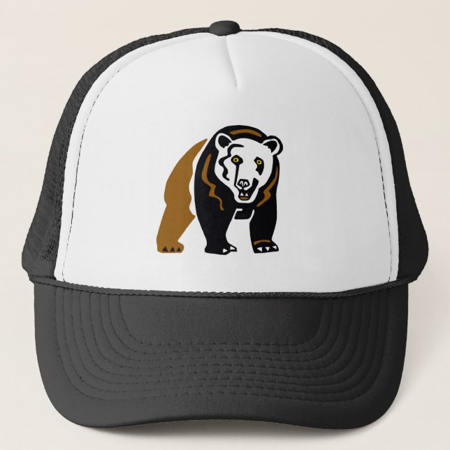 Grizzly bear -trucker hat (Front)