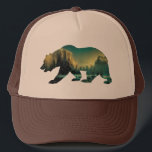 Grizzly Bear Yosemite Park Trucker Hat<br><div class="desc">Show your love for nature with this Yosemite National Park grizzly bear silhouette hat.</div>