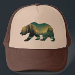 Grizzly Bear Yosemite Park Trucker Hat<br><div class="desc">Show your love for nature with this Yosemite National Park grizzly bear silhouette hat.</div>