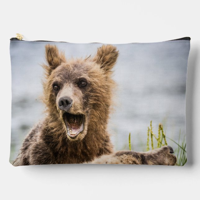 Grizzly Cubs Looking For Their Mum Accessory Pouch (Front)