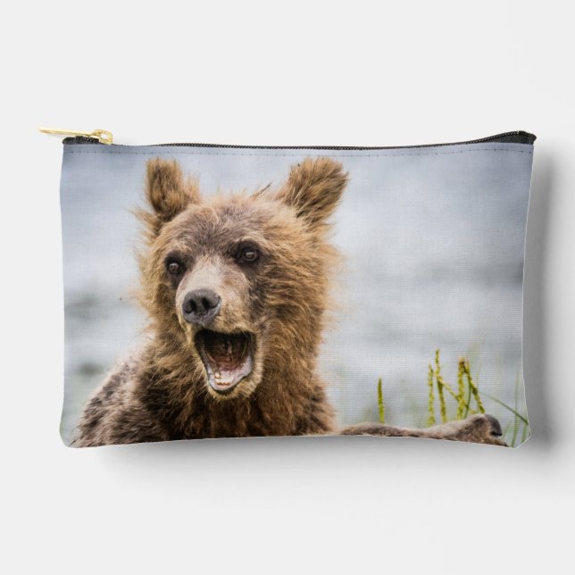 Grizzly Cubs Looking For Their Mum Accessory Pouch (Front)