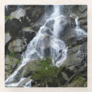 Grizzly Falls, King's Canyon National Park, CA Glass Coaster
