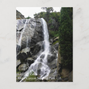 Grizzly Falls, King's Canyon National Park, CA Pos Postcard