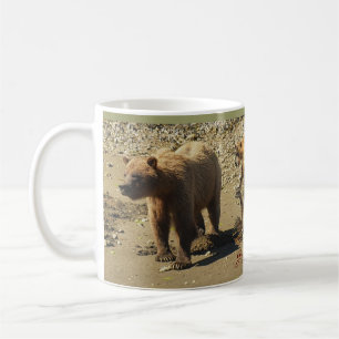 Grizzly Oears Wildlife Art Coffee Mug