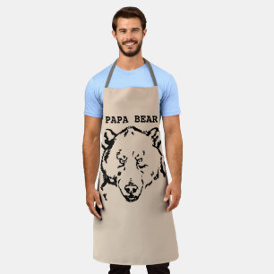 GRIZZLY PAPA BEAR DAD APRON