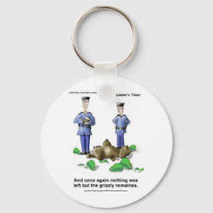 Grizzly Romaines Bear/Lettuce Cartoon Gifts & Tees Keychain