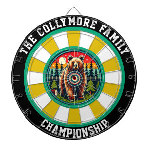 Grizzly Target Overlay Design Dartboard