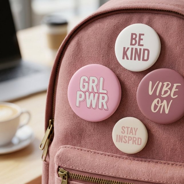 GRL PWR 3 INCH ROUND BUTTON (Creator Uploaded)