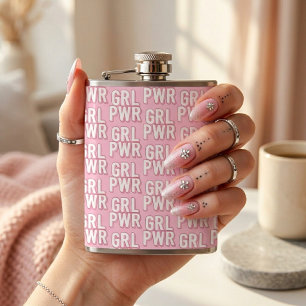 GRL PWR HIP FLASK