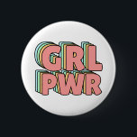 GRL PWR Pastel 2 Inch Round Button<br><div class="desc">GRL PWR!</div>