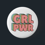 GRL PWR Pastel 2 Inch Round Button<br><div class="desc">GRL PWR!</div>