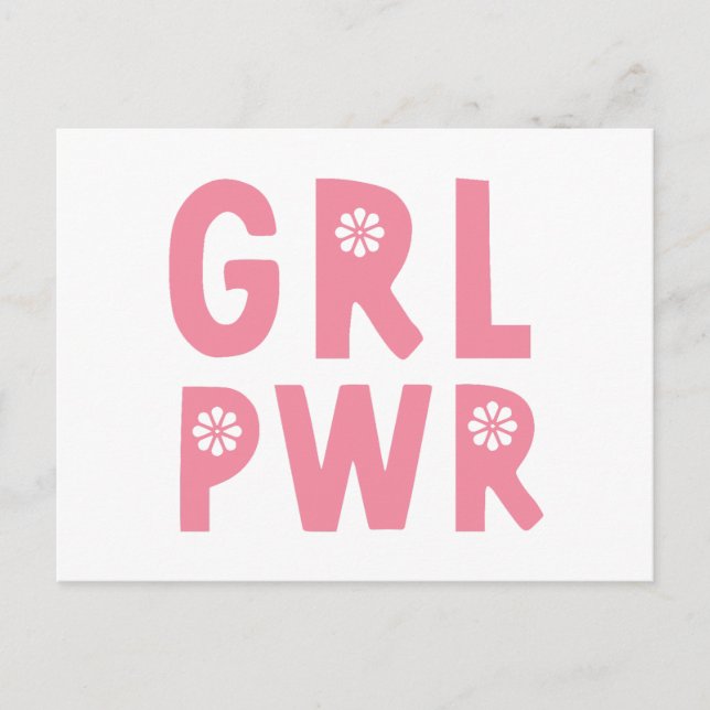 Grl pwr  postcard (Front)