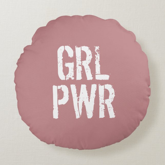 GRL PWR - ROUND PILLOW (Front)