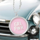GRL PWR SILVER PLATED NECKLACE<br><div class="desc">GRL PWR</div>
