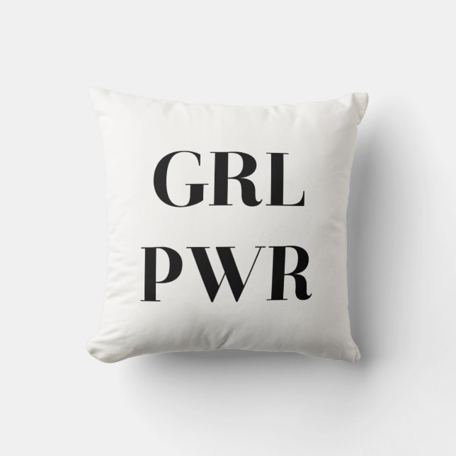 GRL PWR THROW PILLOW (Front)
