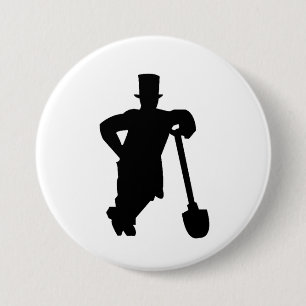 Grobar sa Lopatom 3 Inch Round Button