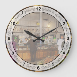 Grocery - Butcher - Sale on pork today 1920 Large Clock