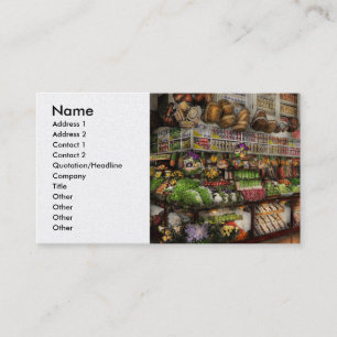 Grocery - Edward Neumann The produce section 1905 Business Card