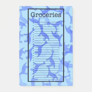 Grocery List Dinosaur Post it Notes