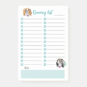 Grocery list   post it   Cavalier design Post-it Notes