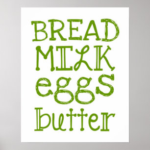 Grocery List Poster