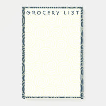 Grocery List Supermarket Shopping Notepad 