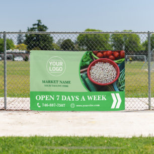 Grocery Market Custom Banner