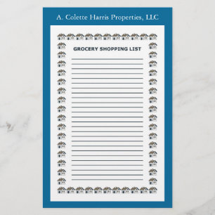 Grocery Note Pad- Design 2 Stationery
