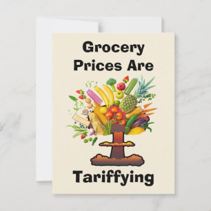 Grocery Prices are Tariffing Postcard