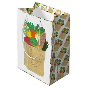 Grocery Shopping Greenmarket Market Fruit Veggies Medium Gift Bag
