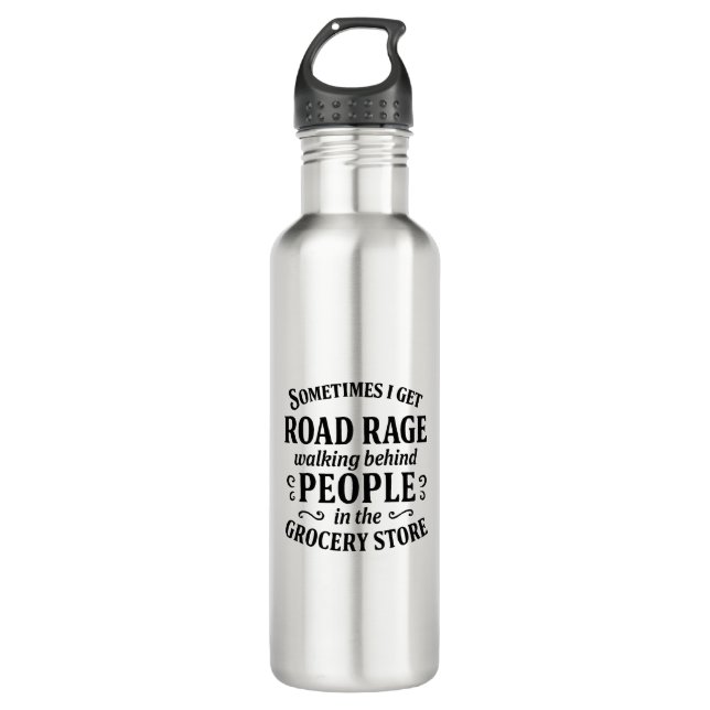 Grocery Store Traffic Jam Humour 710 Ml Water Bottle (Front)