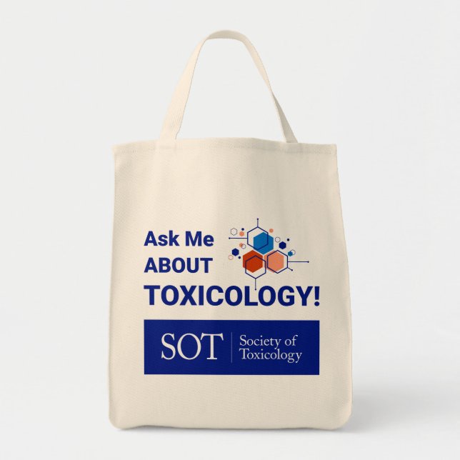 Grocery Tote - Ask Me About Toxicology (Abstract) (Front)