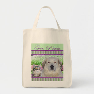 Grocery Tote w/Great Pyr & Buddy