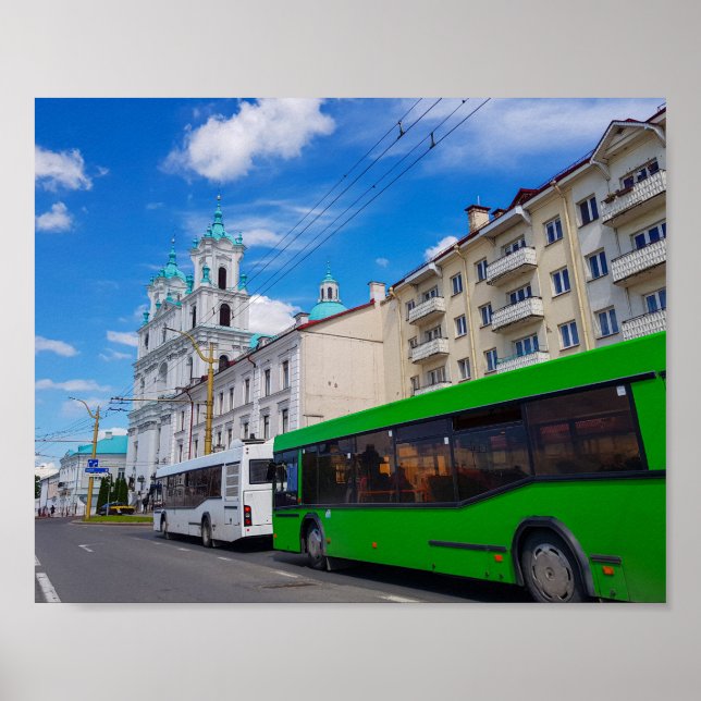 Grodno Belarus Cityscape Architecture City View Poster (Front)