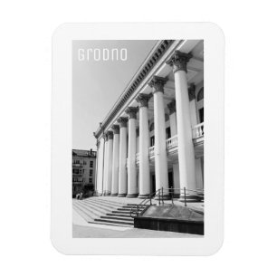 Grodno Belarus Soviet Architecture Minimalism Magnet
