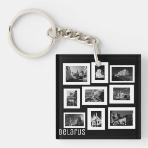 Grodno Minsk Belarus Cityscape Architecture City Keychain