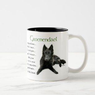 Groenendael Belgian Sheepdog Gifts Two-Tone Coffee Mug