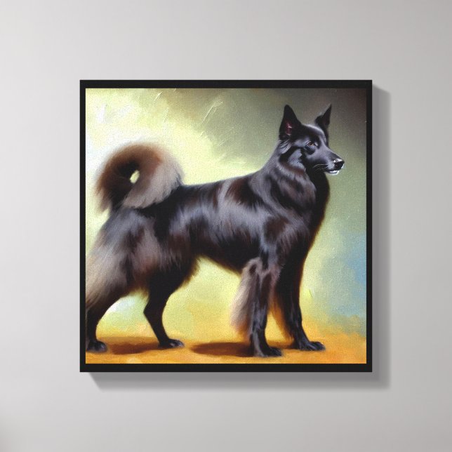 Groenendael Belgian Shepherd Dog  Canvas Print (Front)