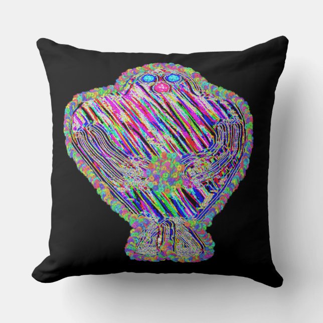 Grogger the Golem Throw Pillow (Front)