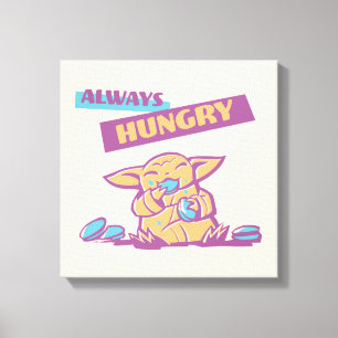 Grogu - Always Hungry Canvas Print