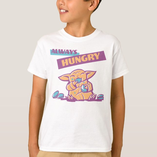 Grogu - Always Hungry T-Shirt (Front)