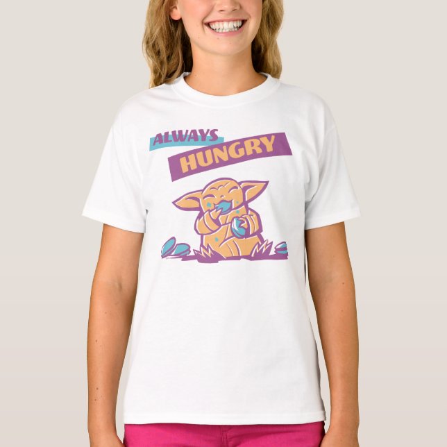 Grogu - Always Hungry T-Shirt (Front)