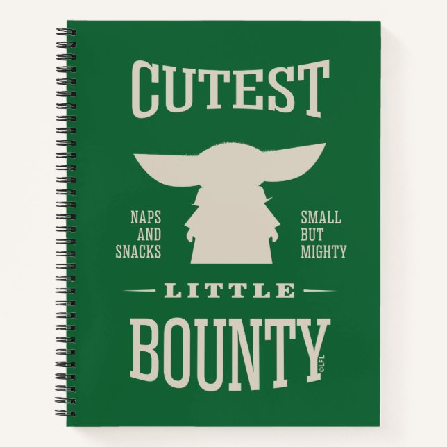 Grogu - Cutest Little Bounty Notebook (Front)