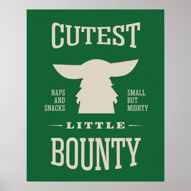 Grogu - Cutest Little Bounty Poster (Front)