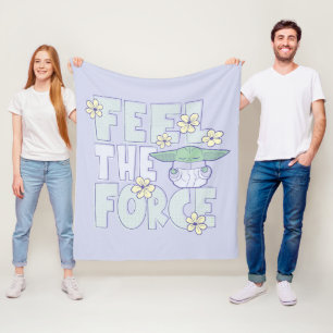Grogu Feel the Force Fleece Blanket