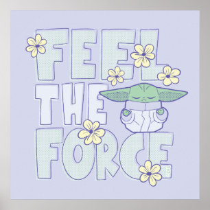 Grogu Feel the Force Poster