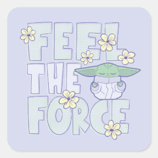 Grogu | Feel the Force Square Sticker