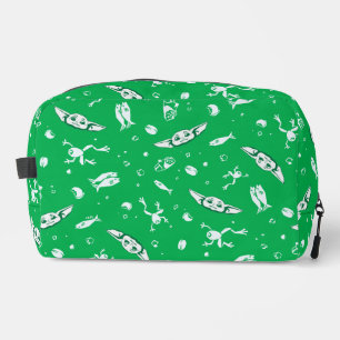 Grogu Green Snacks Pattern Dopp Kit