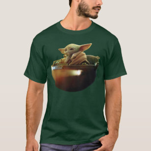 Grogu in Hover Pram Illustration T-Shirt